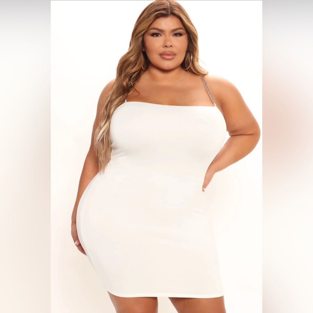 White Double Lined mini dress